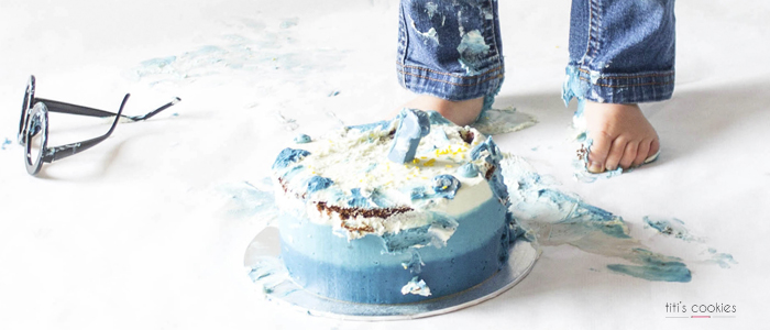 ¡Destroza tu primera tarta! - Smash Cake Photo